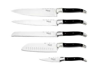 Laguiole By Hâws Chef Set 5 Pcs Black Wood