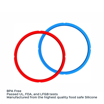 Instant 211-0009-01W Pot 8L rød/blå  sealing Rings, sæt af 2